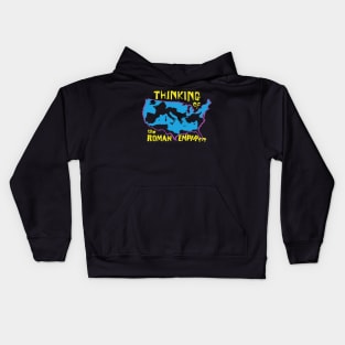 How Often do You Think About the Roman Empire Retro 80's style Kids Hoodie